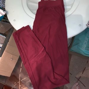 Maroon super soft leggings from Maurice’s!